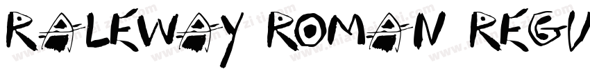 Raleway Roman regula字体转换